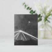 UFO&ムーン乳母車ルナローバーヴィンテージLAフライト インビテーションポストカード (スタンド正面)