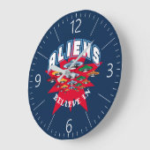 UFO ラージ壁時計 (傾斜)