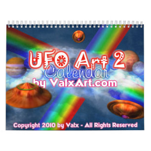 UFO -世界のValxartの外国のカレンダー カレンダー