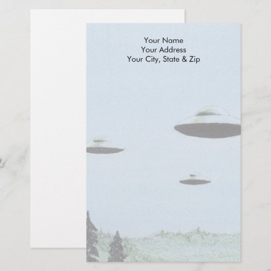 UFO 便箋 (正面/裏面)