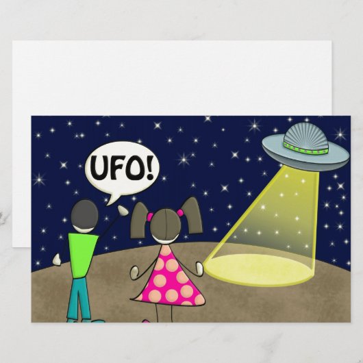 UFO 便箋 (正面/裏面)