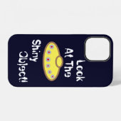 UFO 「光沢のあるオブジェクトを見る」 iPhoneケース (裏面横)