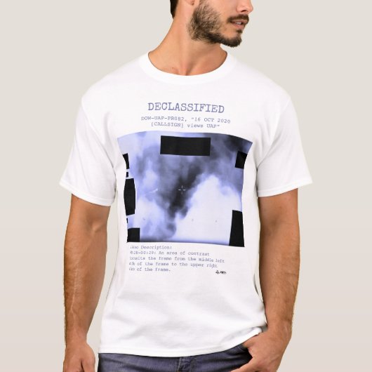 UFO - 公開されたDOW-UAP-PR082、"2020年10月16日 [CA] Tシャツ (正面)