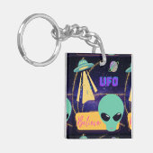 UFO、地球外生命体を信じる キーホルダー (正面左)