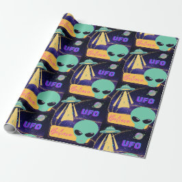 UFO、地球外生命体を信じる ラッピングペーパー