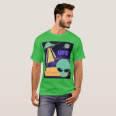 UFO、地球外生命体を信じる Tシャツ (正面フル)