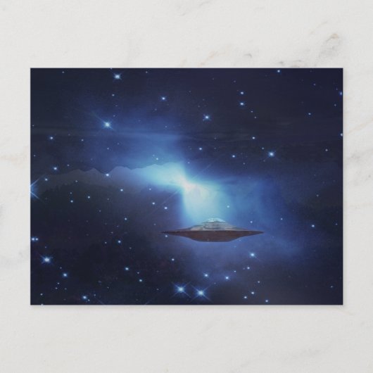 UFO 宇宙を飛行する物体 ポストカード (正面)