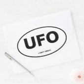 UFO 楕円形シール (封筒)
