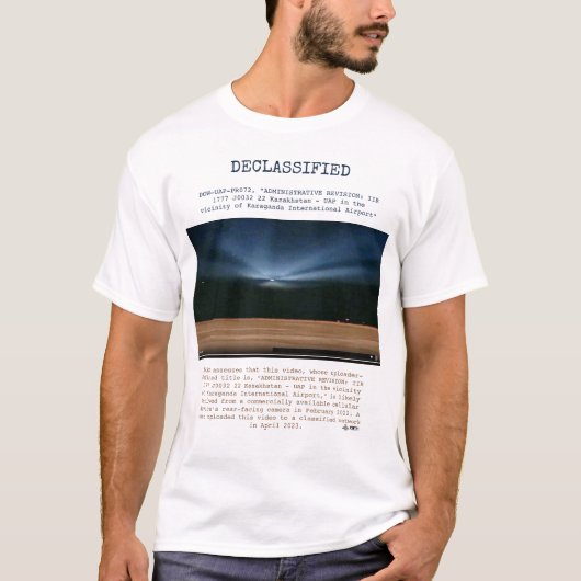 UFO - 機密解除 DOW-UAP-PR072, "管理 Tシャツ (正面)