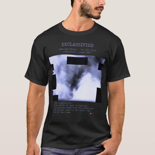 UFO - 機密解除DOW-UAP-PR082、"2020年10月16日 [CA] Tシャツ (正面)