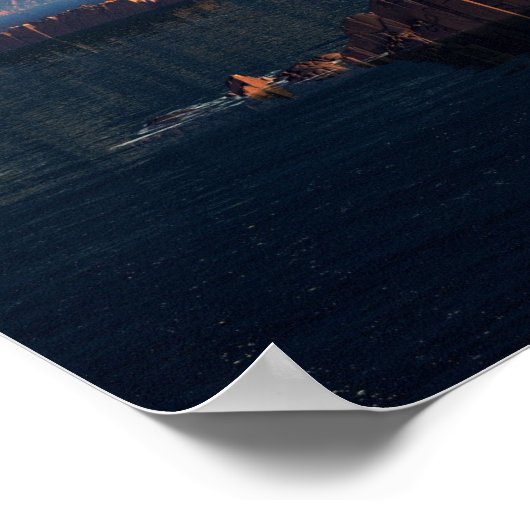 UFO – 異国の世界 – サイエンスフィクション風景 ポスター (角)