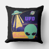 UFO、異星人 信じる クッション (正面)
