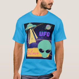 UFO、異星人 信じる Tシャツ