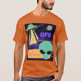 UFO、異星人 信じる Tシャツ