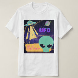 UFO、異星人 信じる Tシャツ