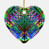 UFO (編集文字)ハート型オーナメント セラミックオーナメント (裏面)