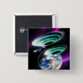 UFO 缶バッジ (正面&裏面)