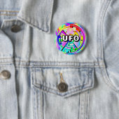 UFO(自由に文字を変更) 缶バッジ (インサイチュ)