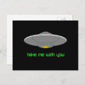 UFO – 自発的な誘拐 ポストカード (正面/裏面)