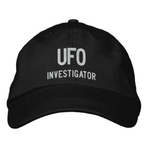 UFO、調査員 刺繍入りキャップ