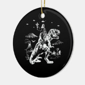 UFO 90sグラフィックに乗るイエス セラミックオーナメント (左)