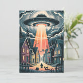 UFO Abduction Night Street Illustration シーズンカード (スタンド正面)
