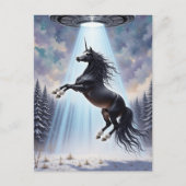 UFO Abduction of a Gorgeous Unicorn ポストカード (正面)