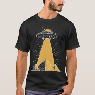 Ufo Abduction Pyramid Alien Beam Sci Fi Ufo Tシャツ