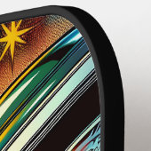 UFO Ai Artと宇宙に浮かぶ宇宙飛行士 ピックルボールラケット (左詳細)