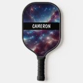 UFO Ai Artと宇宙に浮かぶ宇宙飛行士 ピックルボールラケット (裏面)