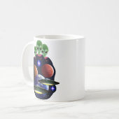 UFO/alienのコーヒー・マグ コーヒーマグカップ (正面左)