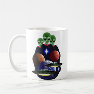 UFO/alienのコーヒー・マグ コーヒーマグカップ