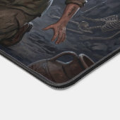 UFO Alien Archeologist Digging Site Paranormal デスクマット (コーナー)