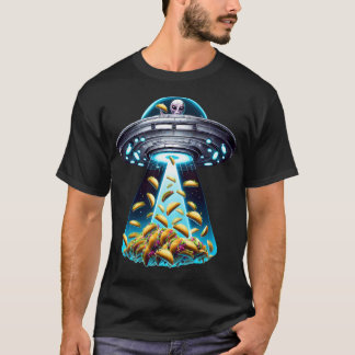 Ufo Alien Eating Tacos Taco Lover Funny Tシャツ