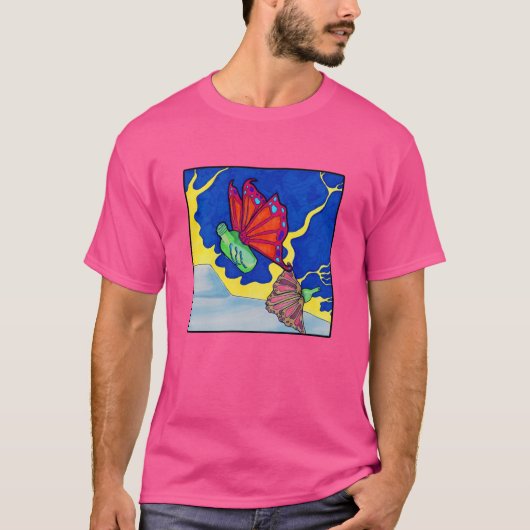 UFO and Bottleflies are moving between dimensions Tシャツ (正面)