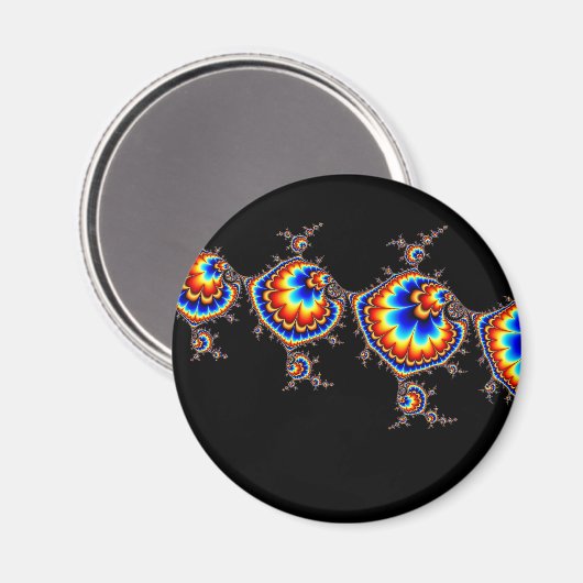 Ufo Attack - Fractal Art マグネット (正面/裏面)