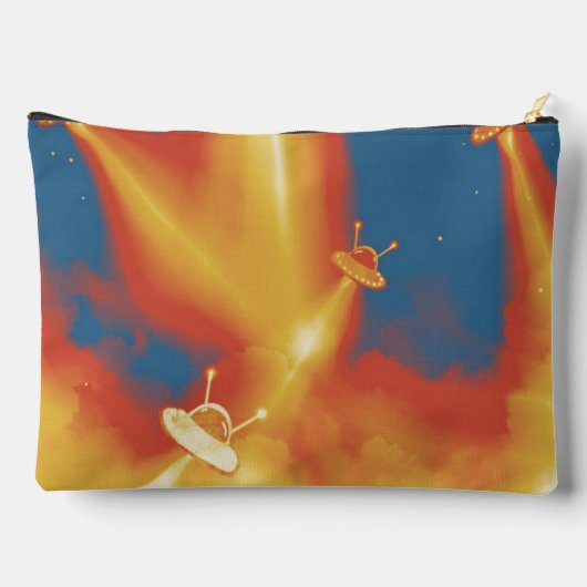 UFO Attack on Saturnエイリアン宇宙鉛筆ケース アクセサリーポーチ (裏面)