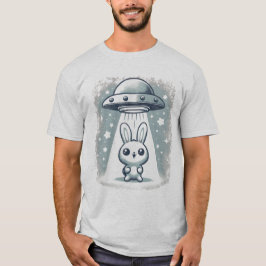 UFO Bunny - かわいいお茶目な宇宙人との遭遇 Tシャツ