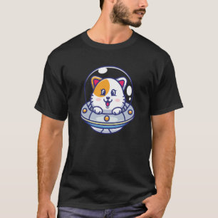 Ufo Cats I Catかわいい子猫の宇宙船宇宙キッズ Tシャツ