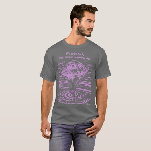 UFO CROP CIRCLES  Tシャツ (正面フル)