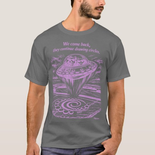 UFO CROP CIRCLES Tシャツ (正面)