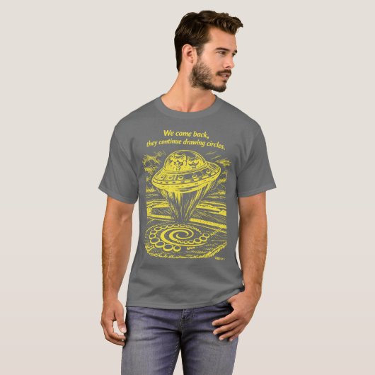UFO CROP CIRCLES Tシャツ (正面フル)