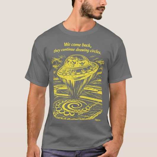 UFO CROP CIRCLES Tシャツ (正面)