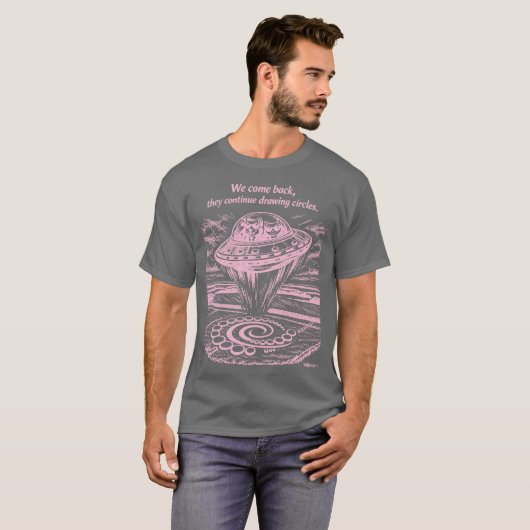 UFO CROP CIRCLES  Tシャツ (正面フル)