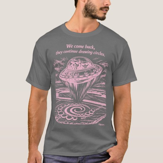 UFO CROP CIRCLES Tシャツ (正面)