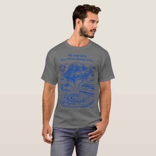 UFO CROP CIRCLES Tシャツ (正面フル)