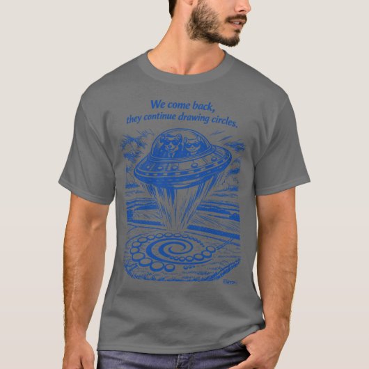 UFO CROP CIRCLES Tシャツ (正面)
