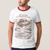 UFO CROP CIRCLES Tシャツ (正面)