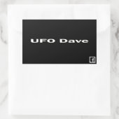 UFO DaveのFacebookロゴ付き長方形シール 長方形シール (バッグ)