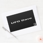 UFO DaveのFacebookロゴ付き長方形シール 長方形シール (封筒)